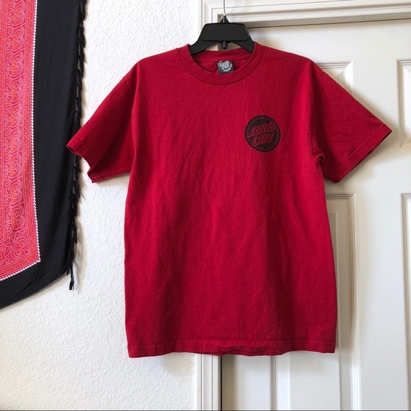 red santa cruz shirt